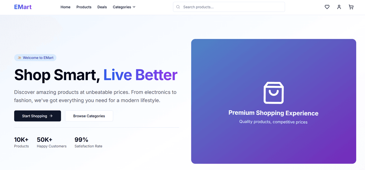 EMart - Full Stack E-commerce Platform